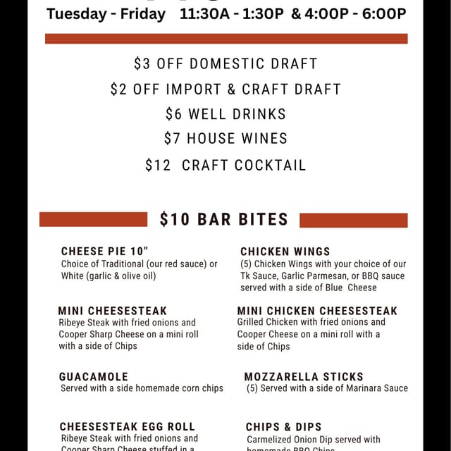 The best Happy Hour in AC!!! Come and Get it!