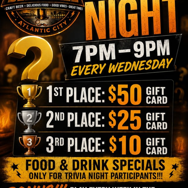 🧠🍻 Quizzo Night every Wednesday in August at Tennessee Avenue Beer Hall! 🍻🧠