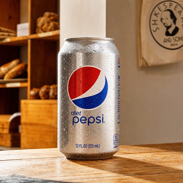 Can Soda, Diet Pepsi.