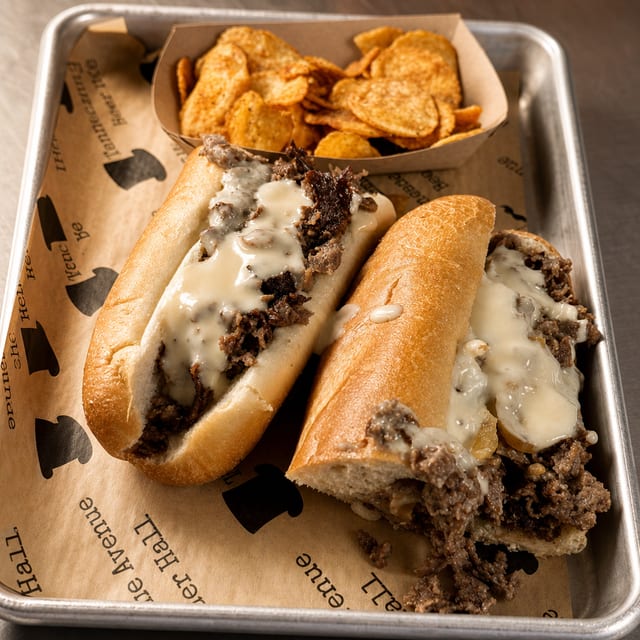 Rib Royalty Cheesesteak.